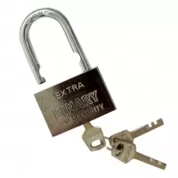 Замок навесной "серебро" 50 мм,"EXTRA BINARY" 
